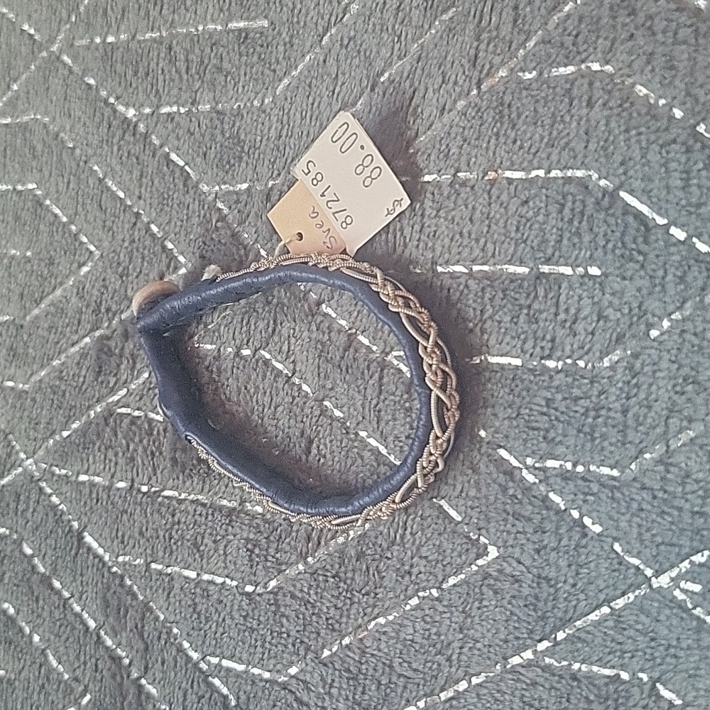 European Metal and Leather Cuff
